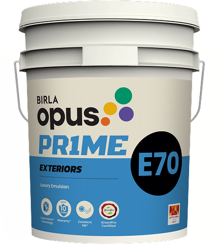 E70 Exterior Luxury Emulsion: Birla Opus Prime